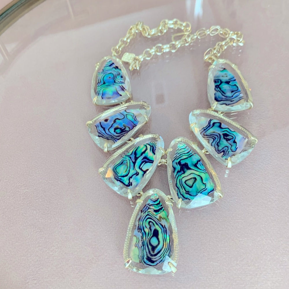 Kendra Scott Harlow Necklace- Clear Abalone Shell